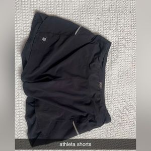 black athleta shorts